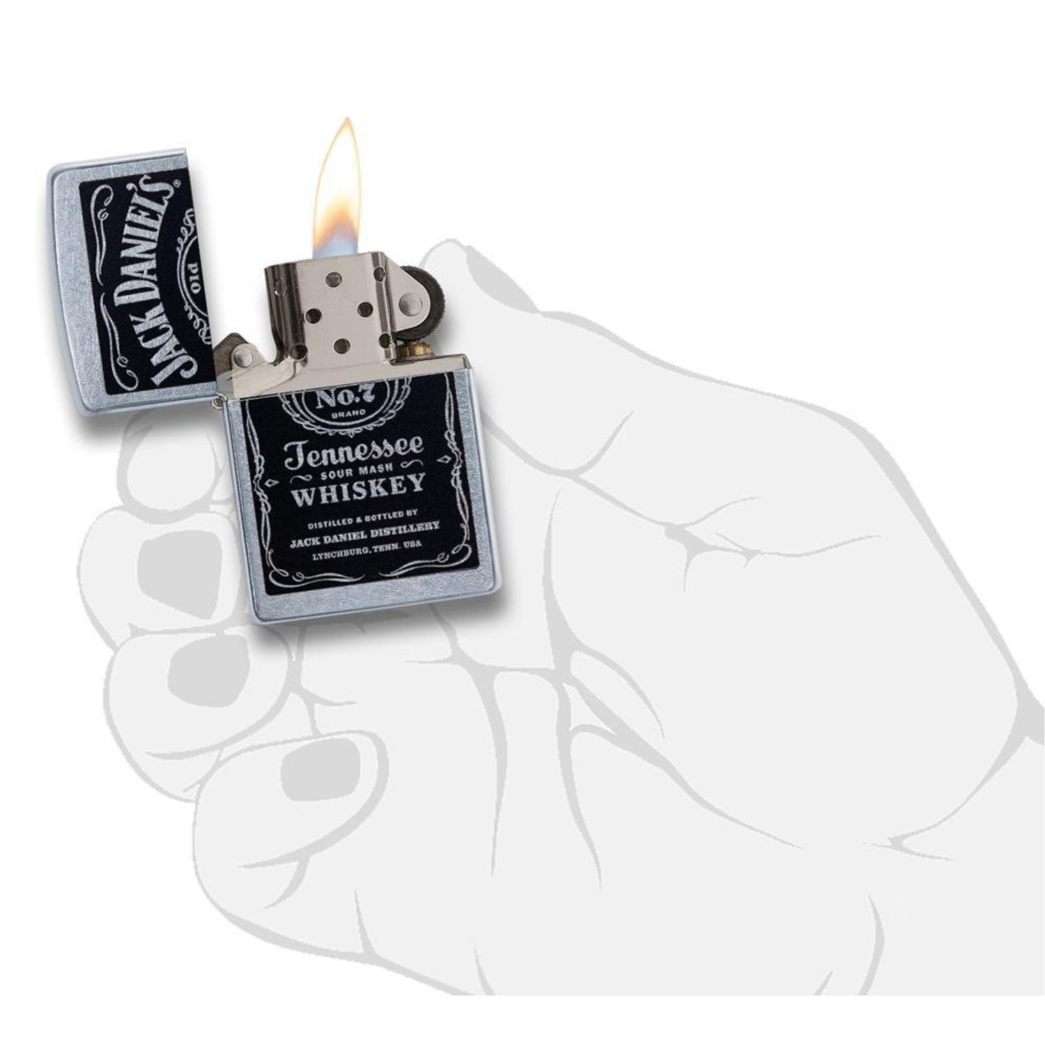 Bricheta Zippo 24779 Jack Daniel's Old No. 7 fotografia produsului View 5 L