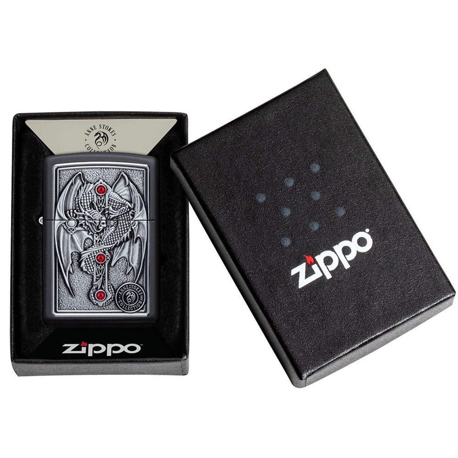 Bricheta Zippo 49755 Anne Stokes Gothic Guardian fotografia produsului View 6 L
