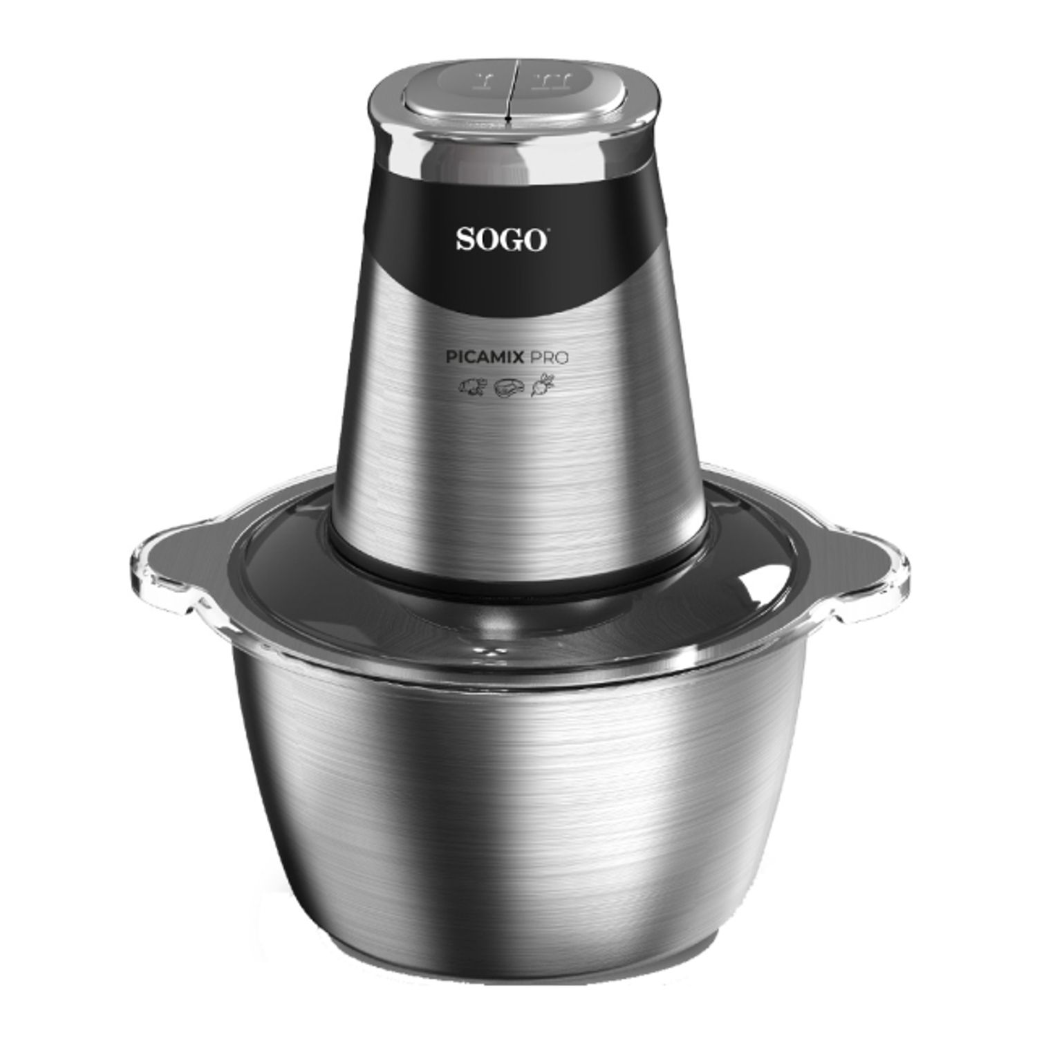 Blender si tocator alimente SOGO SS-5262, recipient inox, 500W fotografia produsului View 2 L