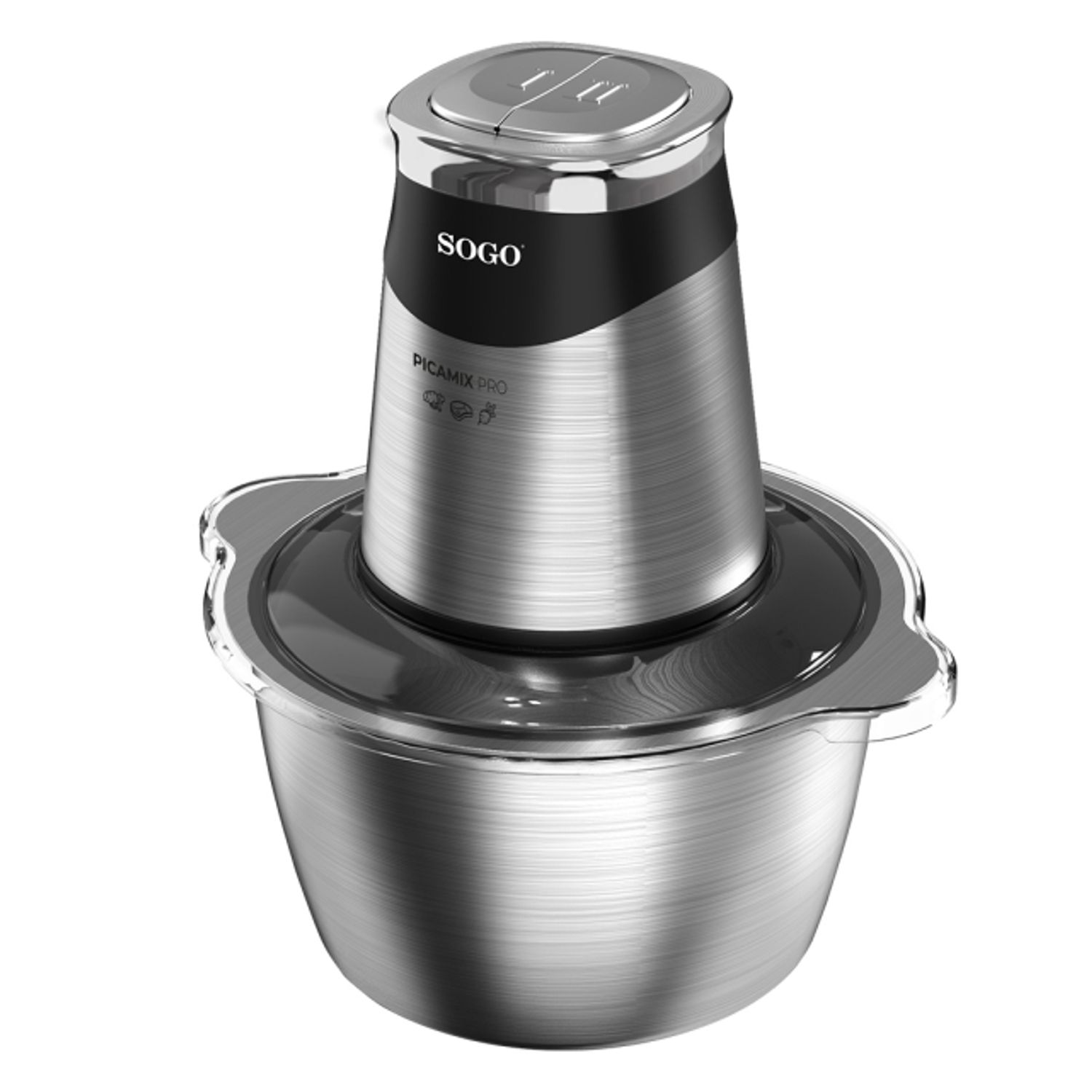 Blender si tocator alimente SOGO SS-5262, recipient inox, 500W fotografia produsului