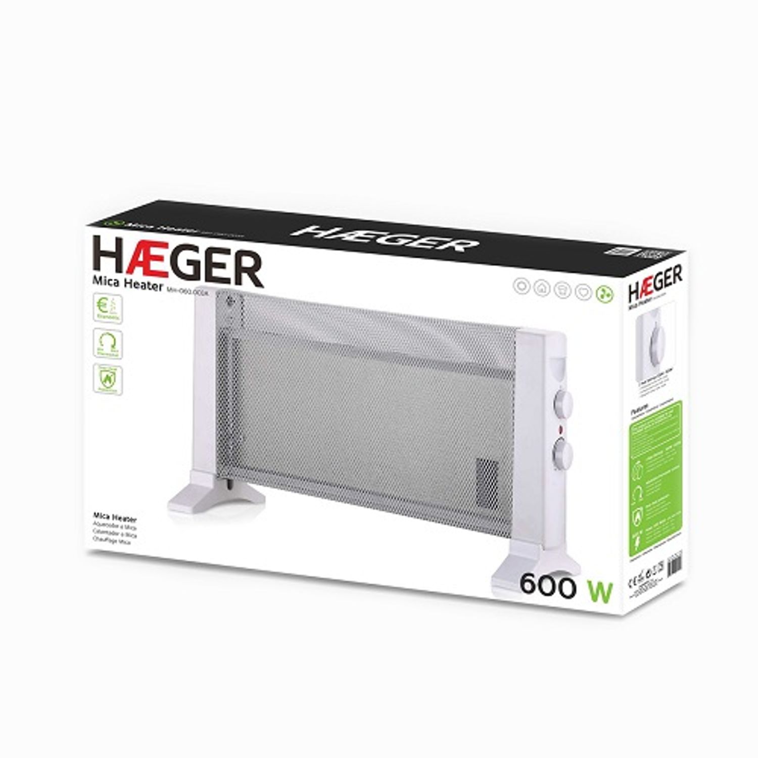 Convector electric de podea HAEGER MH-060.003A, Protectie anti-inghet, Alb fotografia produsului View 5 L