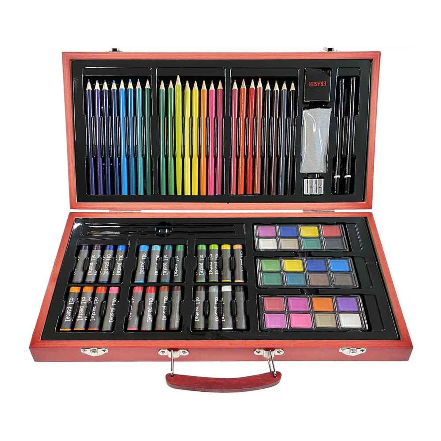 Set de desen 84 piese Timeless Tools, in cutie de lemn fotografia produsului