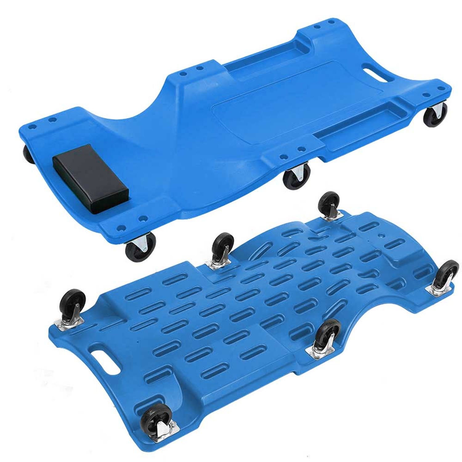 Pat mecanic din plastic Timeless Tools cu roti pentru service auto, Albastru fotografia produsului View 2 L