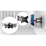 Suport TV de perete reglabil Timeless Tools, 14"-42" fotografia produsului View 3 S
