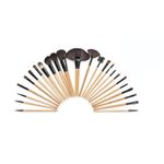Trusa pensule machiaj Timeless Tools, 24 piese, Negru/Maro fotografia produsului View 5 S