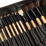 Trusa pensule machiaj Timeless Tools, 24 piese, Negru/Maro fotografia produsului View 7 S