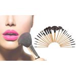 Trusa pensule machiaj Timeless Tools, 24 piese, Negru/Maro fotografia produsului View 10 S