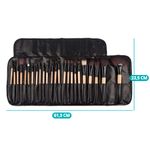 Trusa pensule machiaj Timeless Tools, 24 piese, Negru/Maro fotografia produsului View 6 S