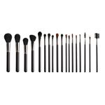 Set 18 pensule machiaj Timeless Tools, in suport tip sort, Negru fotografia produsului View 2 S