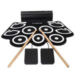 Set portabil de tobe electronice Timeless Tools cu melodii demo, Negru fotografia produsului