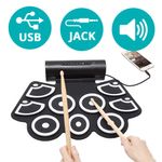 Set portabil de tobe electronice Timeless Tools cu melodii demo, Negru fotografia produsului View 2 S