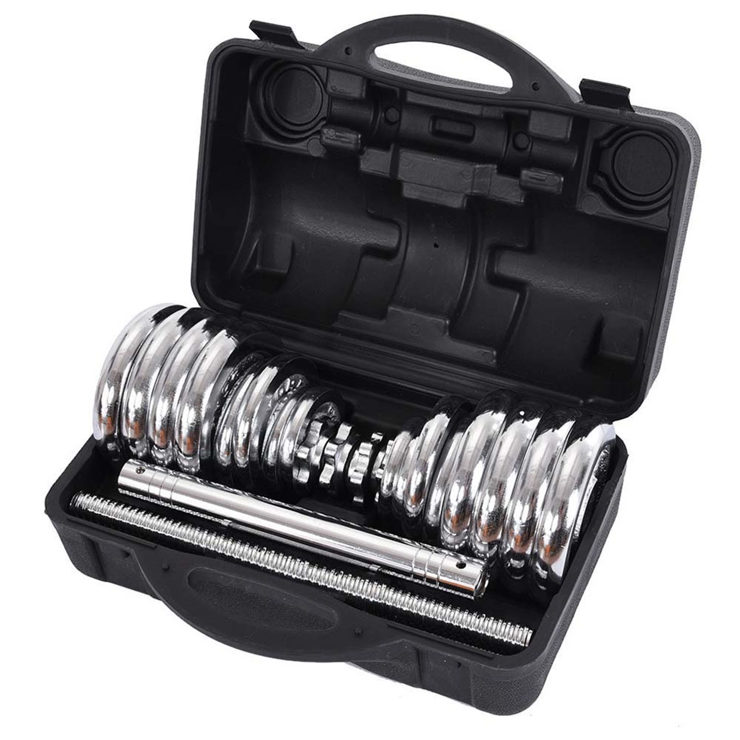 Set gantere 2 in 1 Timeless Tools, bara si 16 discuri fotografia produsului