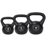 Set 3 buc gantere kettlebell Timeless Tools, 4-6-10 kg fotografia produsului