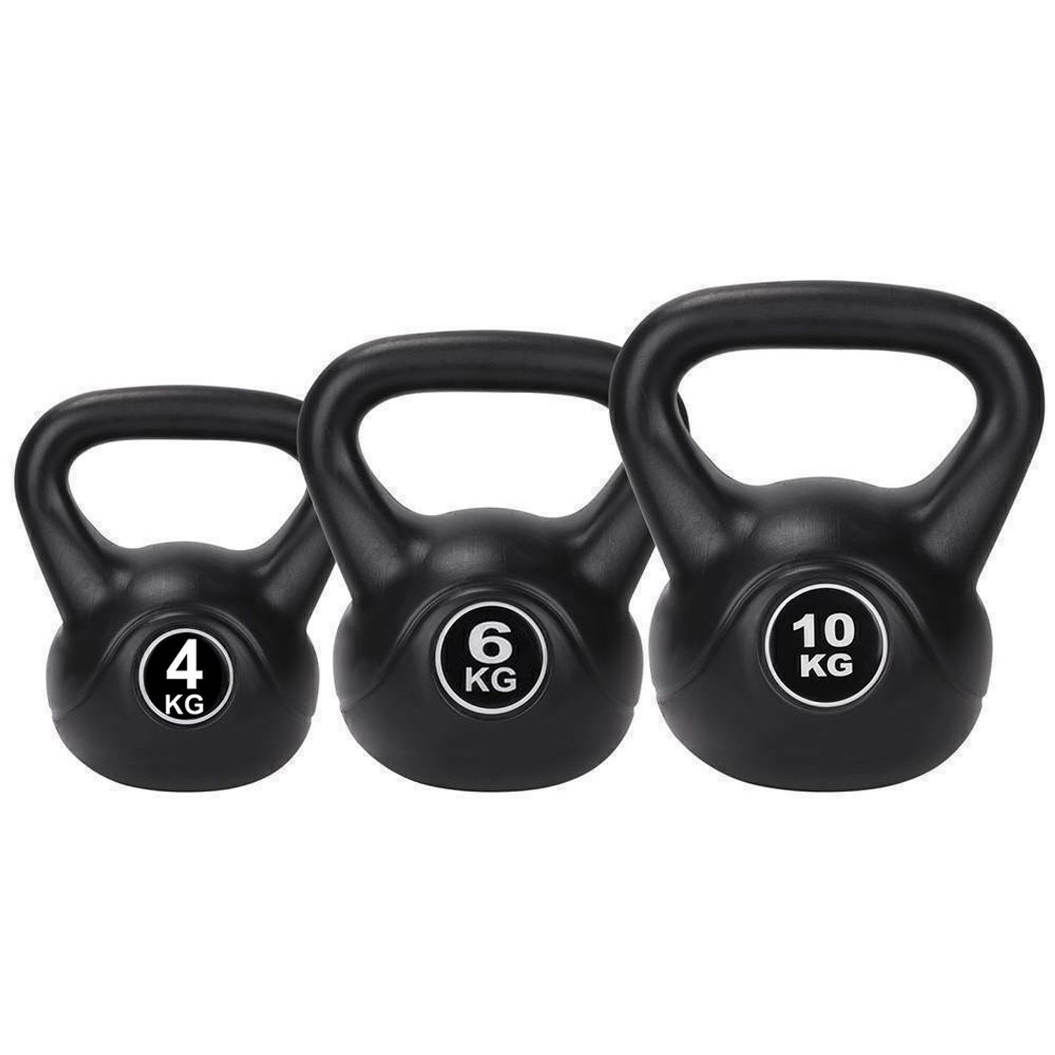 Set 3 buc gantere kettlebell Timeless Tools, 4-6-10 kg fotografia produsului