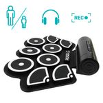 Set portabil de tobe electronice Timeless Tools cu melodii demo, Negru fotografia produsului View 3 S