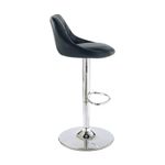 Set 2 buc scaune de bar cu spatar Timeless Tools. stil modern, reglabila pe inaltime, Negru fotografia produsului View 4 S