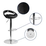Set 2 scaune de bar Kitti Timeless Tools, Sezut din plastic, Negru fotografia produsului View 5 S