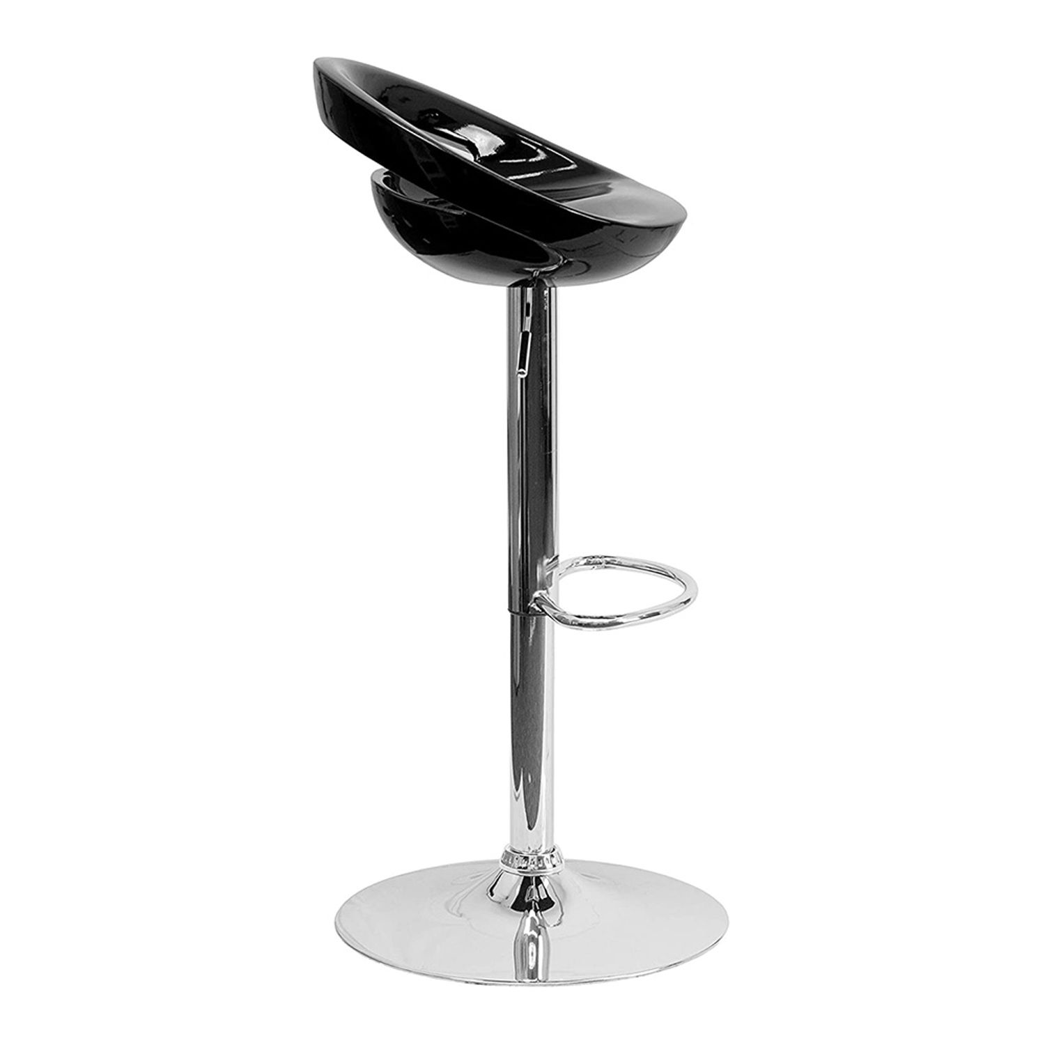 Set 2 scaune de bar Kitti Timeless Tools, Sezut din plastic, Negru fotografia produsului View 4 L