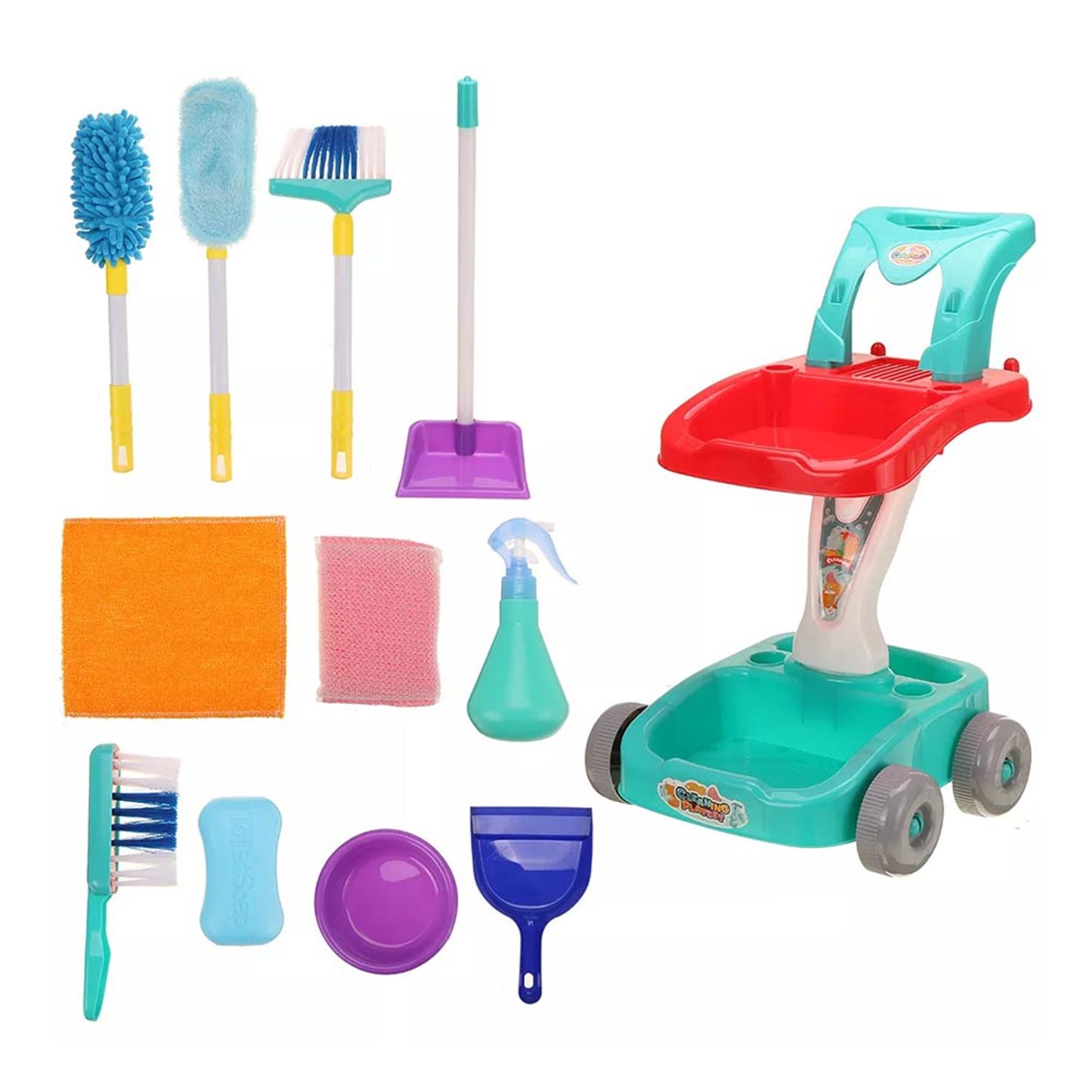 Set curatenie de jucarie-albastru fotografia produsului View 3 L
