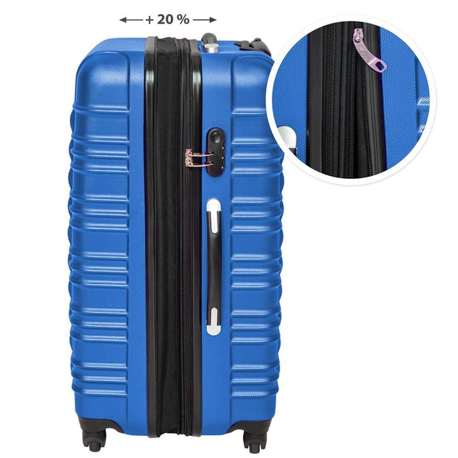 Set de 4 trolere cabina. 4 culori-albastru fotografia produsului View 5 L