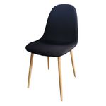 4 buc scaune acoperite cu material textil. mai multe culori-negru fotografia produsului