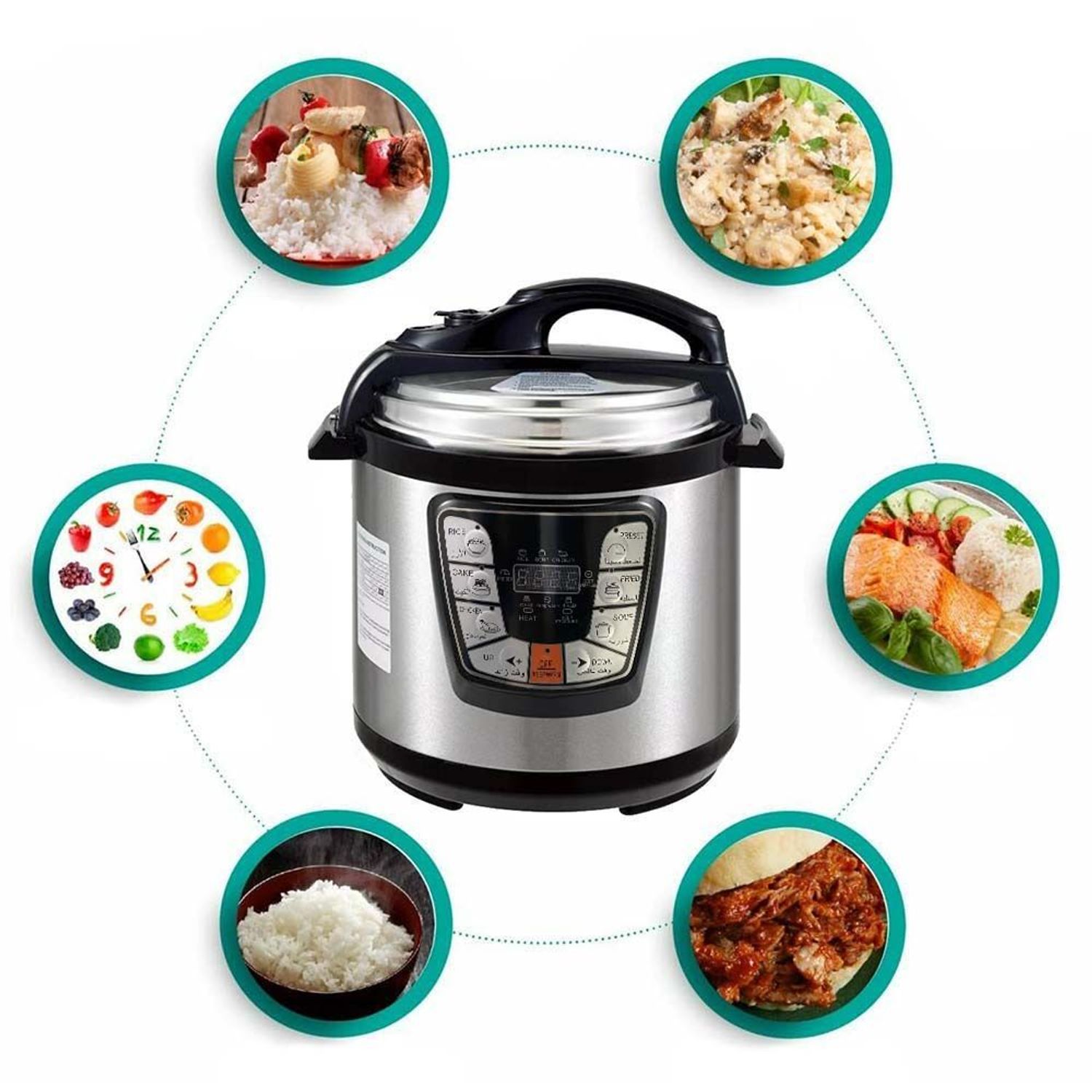 Slow cooker. oala sub presiune multifunctionala. 6L fotografia produsului View 4 L