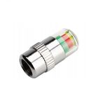 Set 4 capacele roata cu indicator de presiune, Gonga&reg; Argintiu fotografia produsului View 3 S