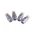 Set 4 capacele roata cu indicator de presiune, Gonga&reg; Argintiu fotografia produsului