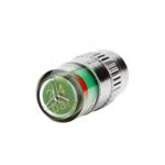 Set 4 capacele roata cu indicator de presiune, Gonga&reg; Argintiu fotografia produsului View 5 S