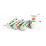 Set 4 capacele roata cu indicator de presiune, Gonga&reg; Argintiu fotografia produsului View 6 S