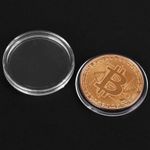 Moneda Bitcoin pentru colectionari Roz fotografia produsului View 3 S