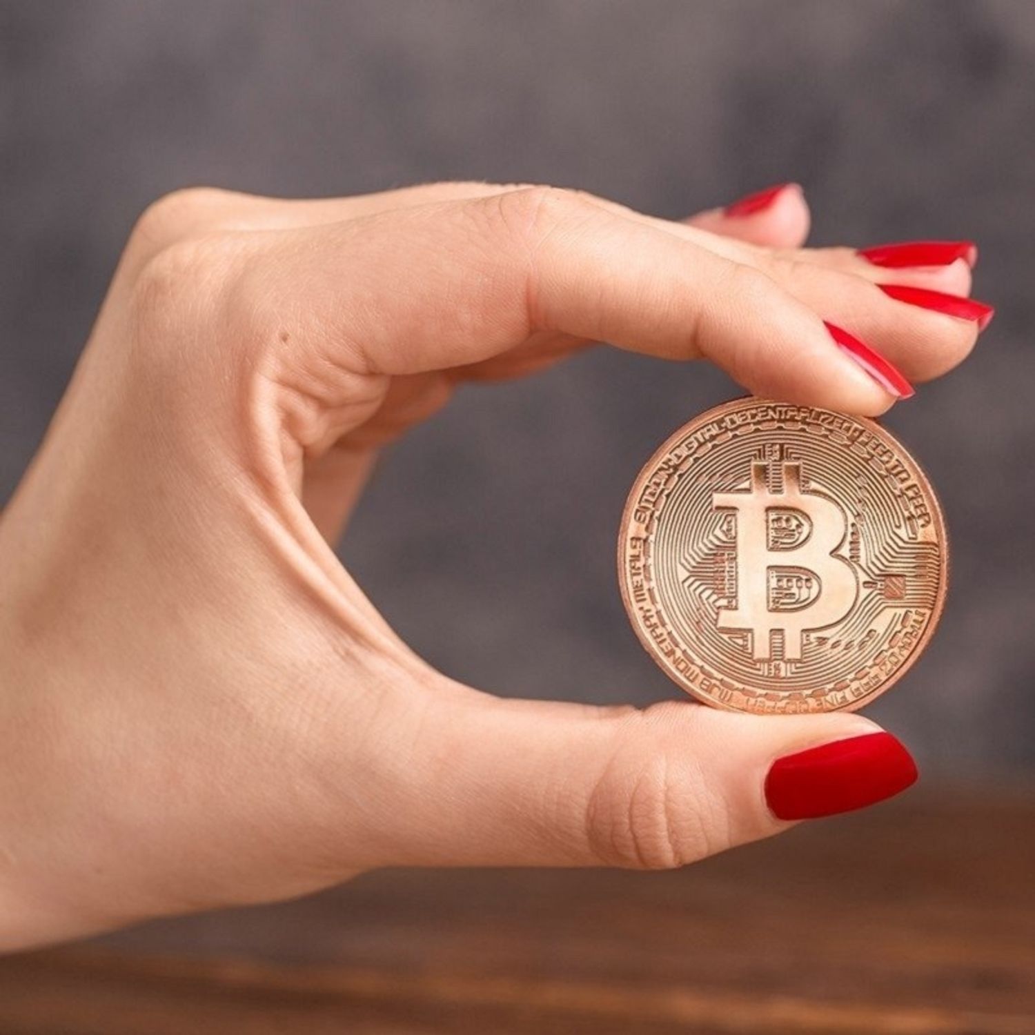 Moneda Bitcoin pentru colectionari Roz fotografia produsului View 4 L