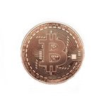 Moneda Bitcoin pentru colectionari Roz fotografia produsului