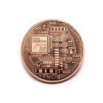 Moneda Bitcoin pentru colectionari Roz fotografia produsului View 2 S