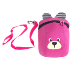 Mini rucsac pentru copii model ursulet, 27 x 21 x 11 cm Roz fotografia produsului View 3 S