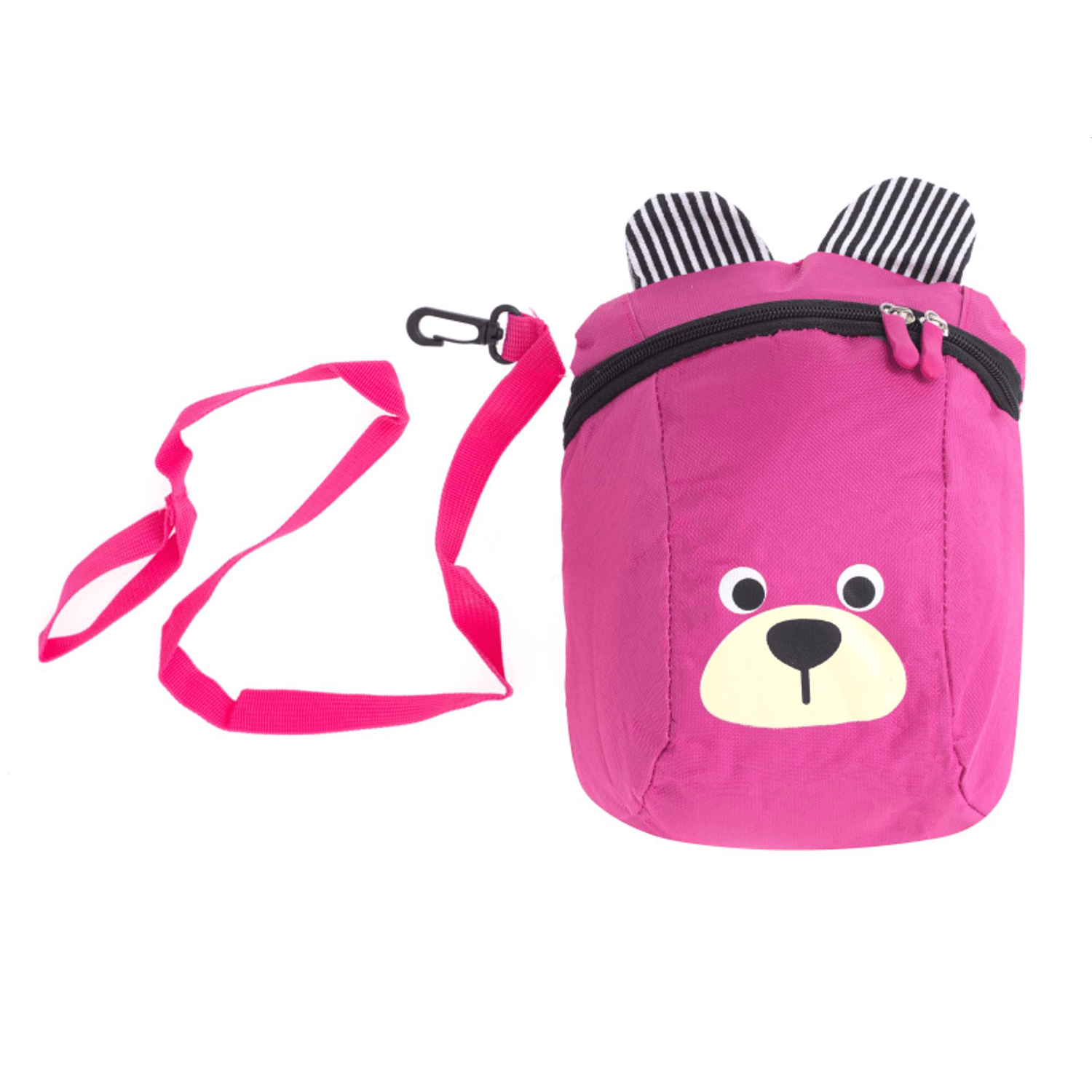 Mini rucsac pentru copii model ursulet, 27 x 21 x 11 cm Roz fotografia produsului View 3 L