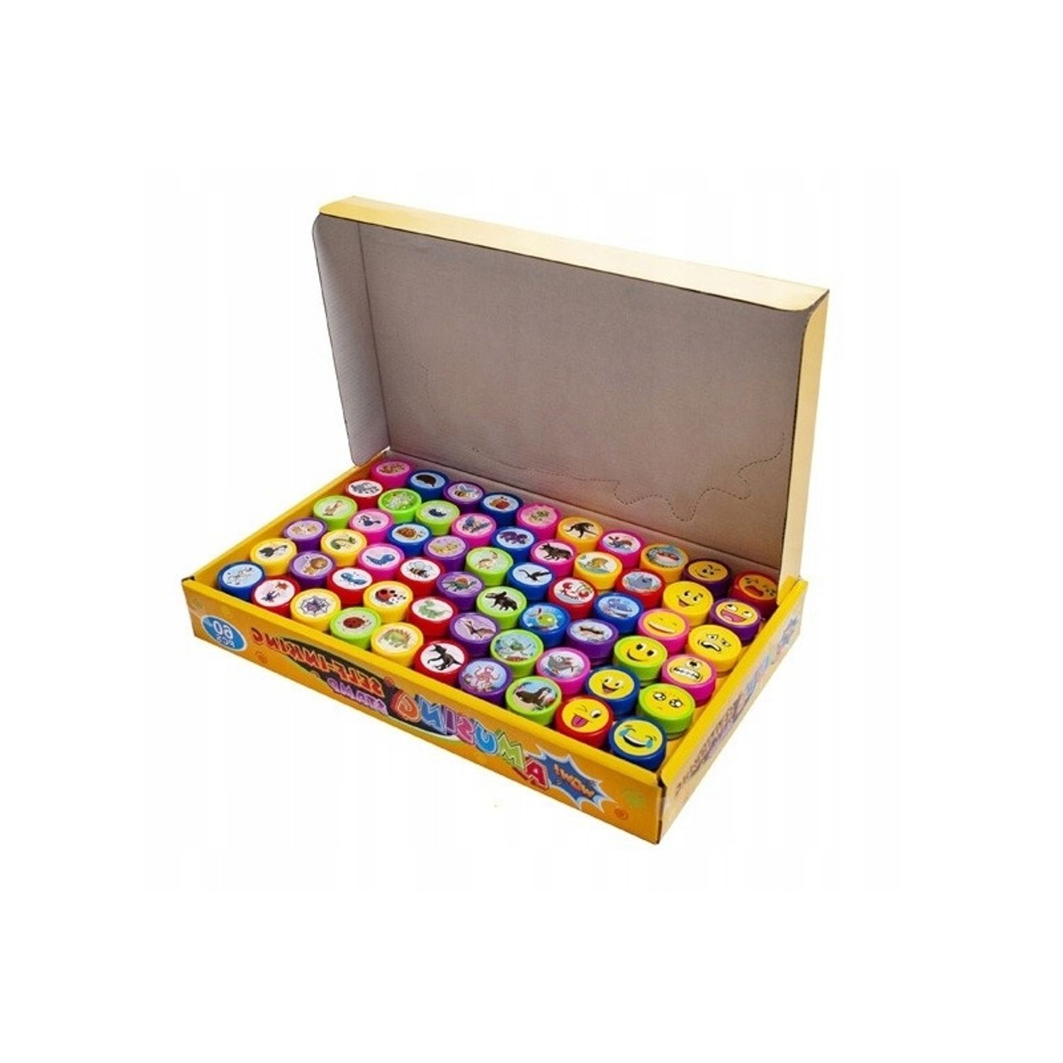 Set 60 bucati Stampile cu modele animalute, pentru copii, Gonga&reg; Multicolor fotografia produsului