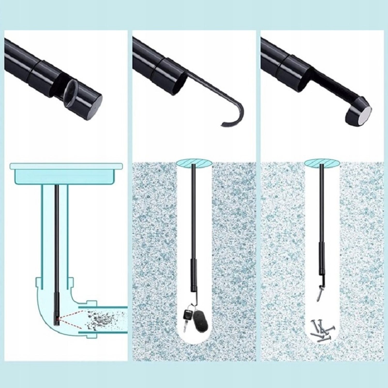 Minicamera spion tip endoscop, rezistenta la apa, Gonga&reg; USBC fotografia produsului View 10 L