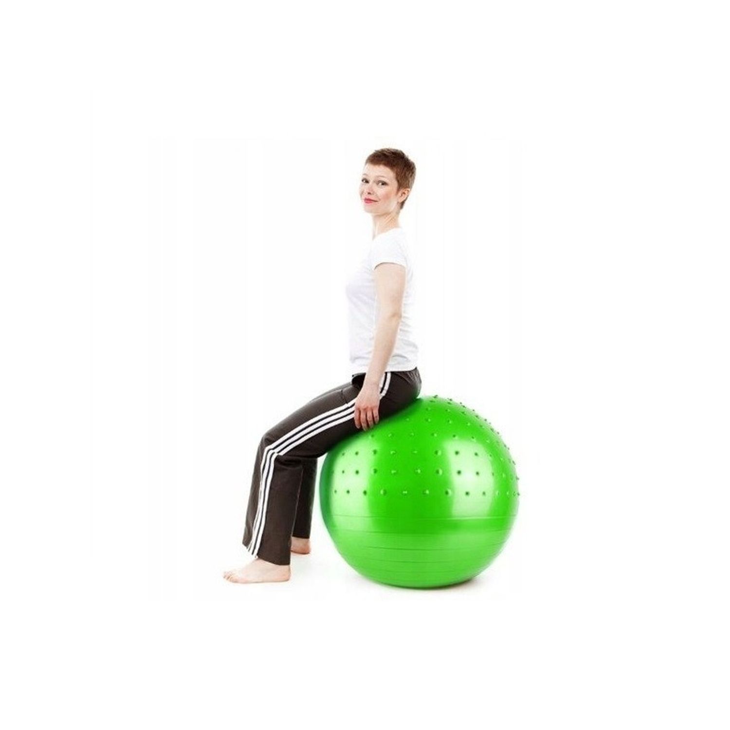 Minge pentru yoga si exercitii de gimnastica, 75 cm, Gonga&reg; Verde fotografia produsului View 2 L