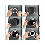 Rucsac transport animale de companie, tip capsula astronaut, Gonga&reg; Negru fotografia produsului View 6 S