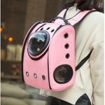 Rucsac transport animale de companie, tip capsula astronaut, Gonga&reg; Roz fotografia produsului View 2 S