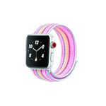 Curea compatibila Apple Watch, 42/44mm, nylon Rainbow fotografia produsului View 2 S