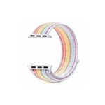 Curea compatibila Apple Watch, 42/44mm, nylon Rainbow fotografia produsului