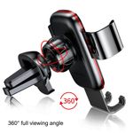 Suport auto telefon universal, Baseus B76100, adjustabil 360&deg; Negru fotografia produsului View 3 S
