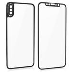 Folie protectie din sticla pentru Iphone X, full cover Negru fotografia produsului