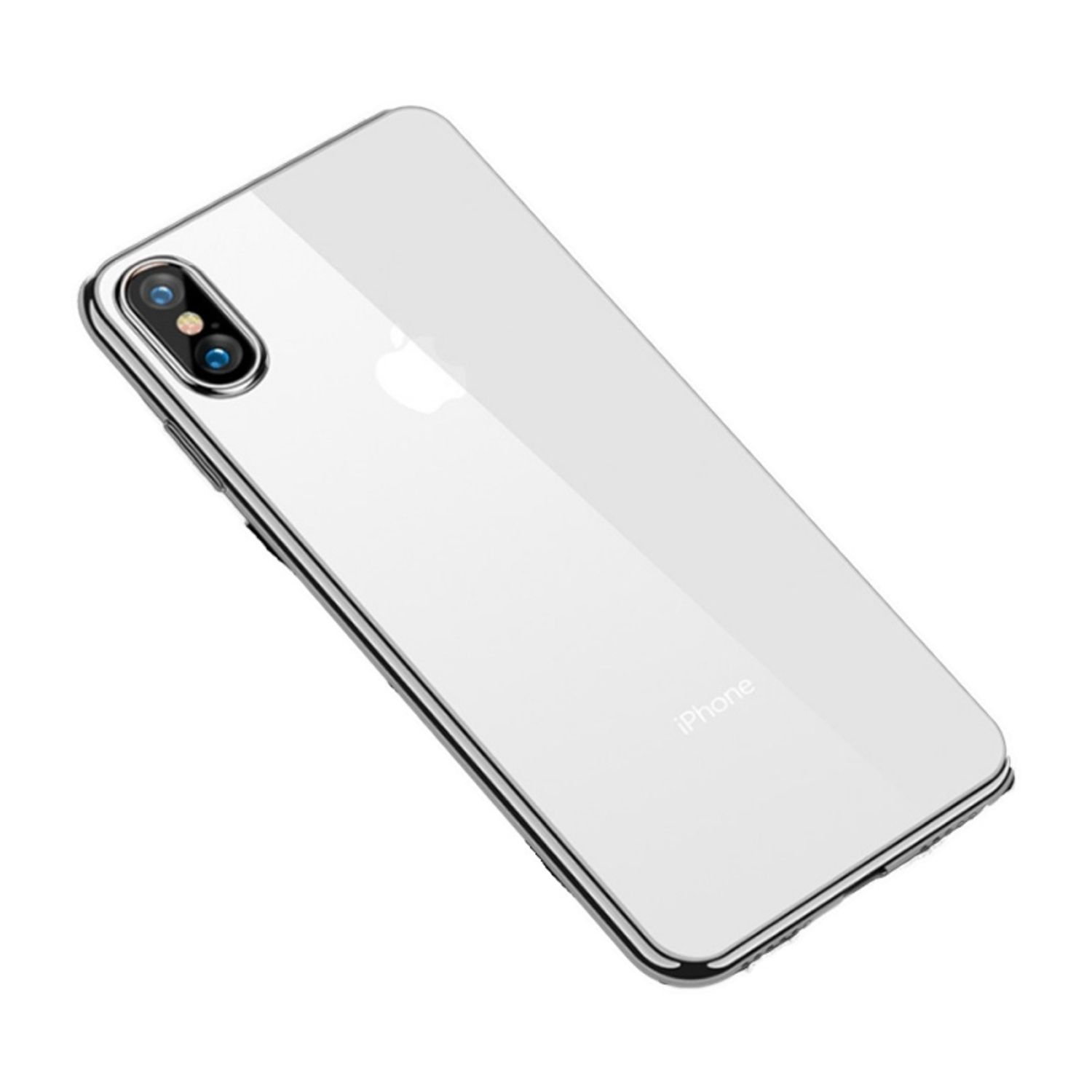 Husa protectie Iphone XS Max, ultra slim, din silicon Argintiu fotografia produsului