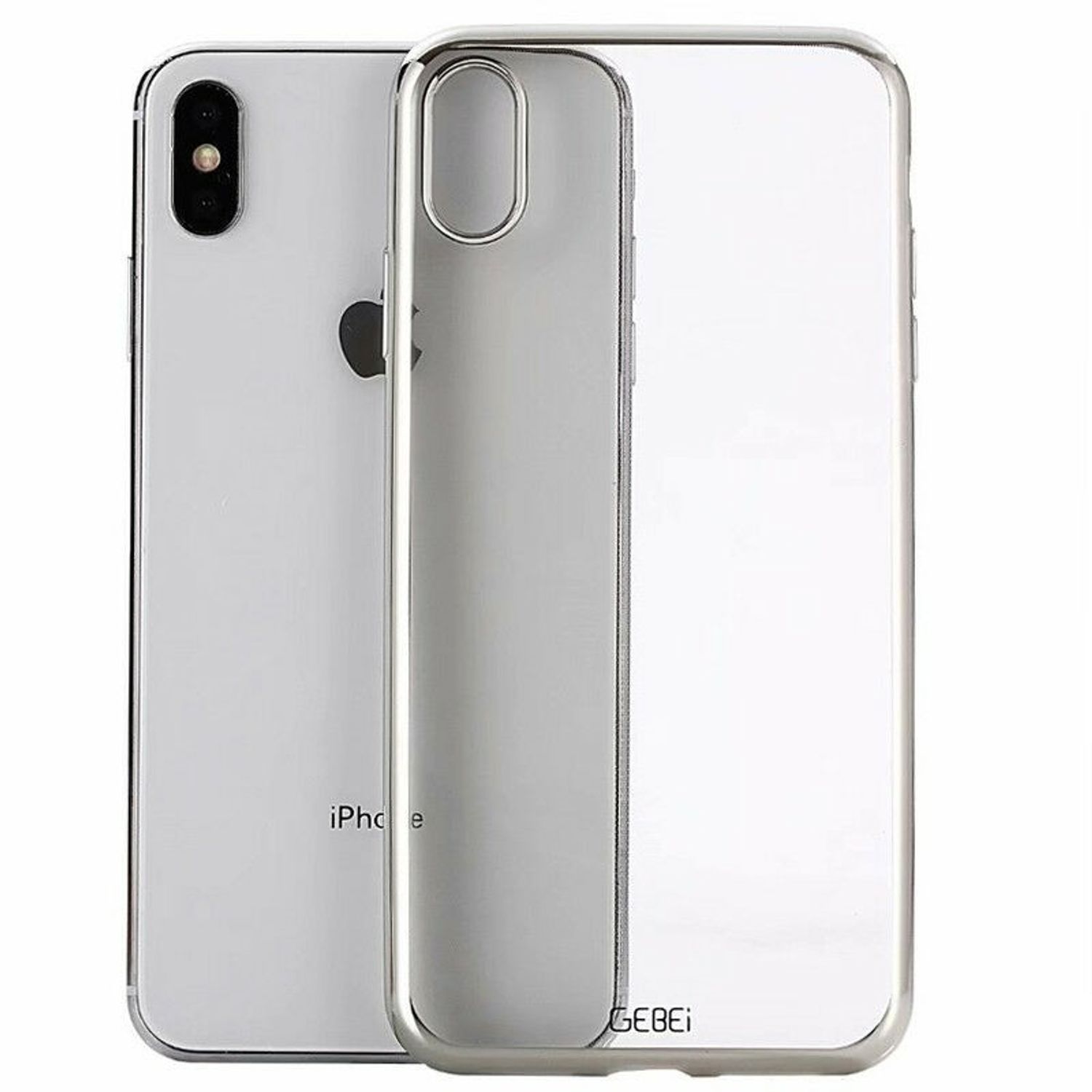 Husa protectie iPhone XS MAX, din silicon Transparent fotografia produsului View 3 L