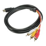 Cablul RCA HDMI la VGA + Audio 3x, Gonga&reg; Negru fotografia produsului View 3 S