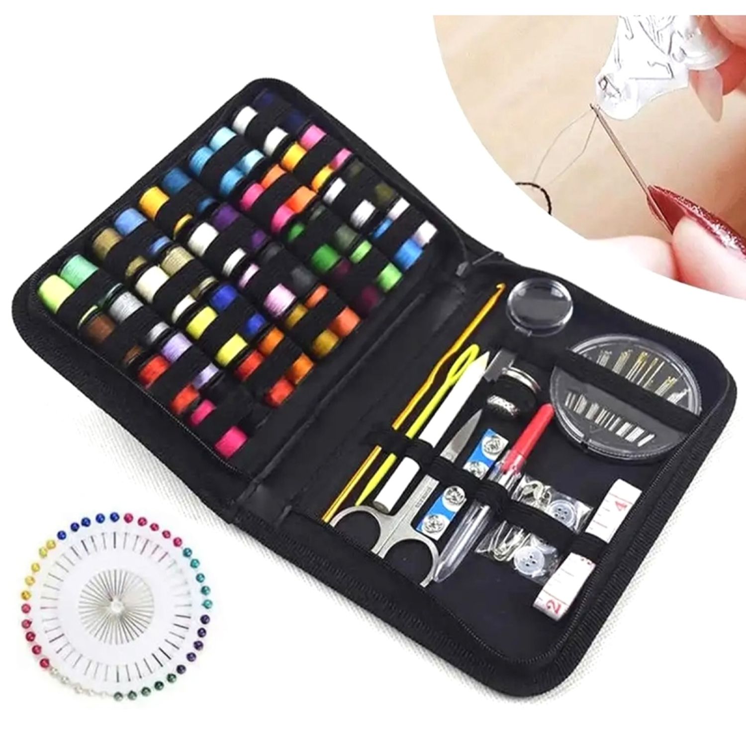 Set 129 de accesorii pentru cusut, Gonga&reg; Multicolor fotografia produsului View 5 L