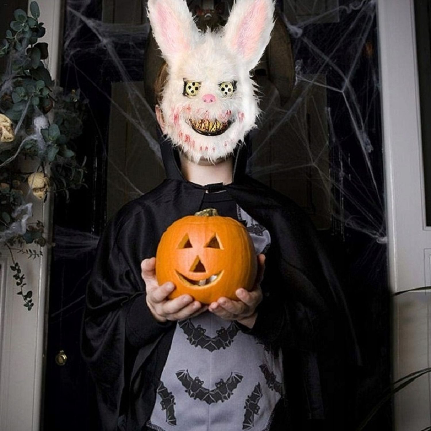 Masca creepy "Killer Rabbit", marime universala, Gonga&reg; Alb fotografia produsului View 5 L